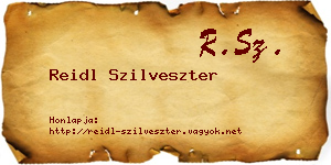 Reidl Szilveszter névjegykártya